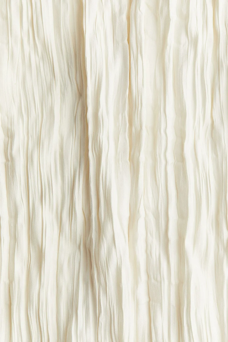 H&M Twist-detail crinkled satin dress