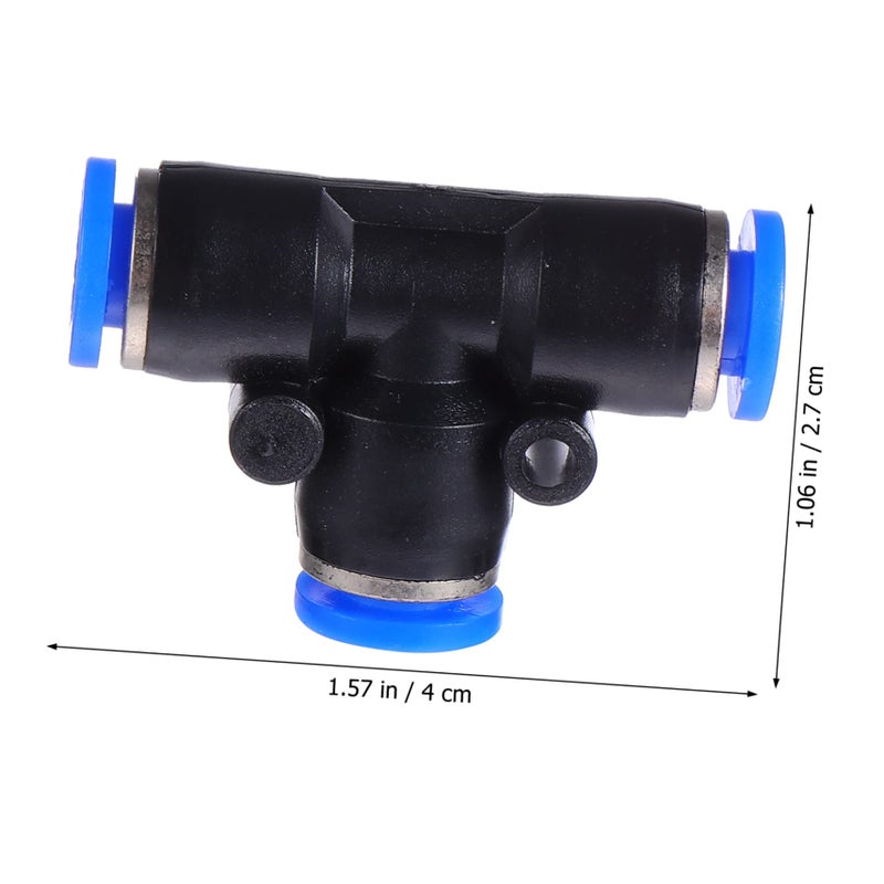 10pcs Plastic Air Hose Tee Connectors Quick Release Fittings For Compressor 3 8 Inch - Image 3