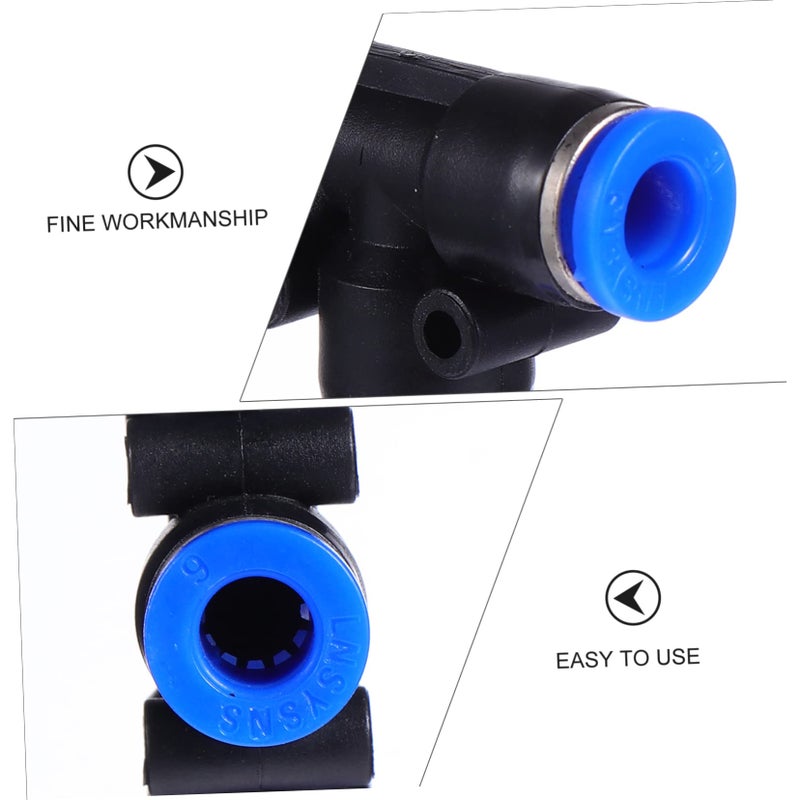 10pcs Plastic Air Hose Tee Connectors Quick Release Fittings For Compressor 3 8 Inch - Image 5