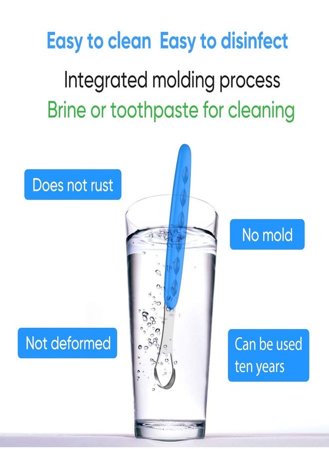 Sestball New Version Tongue Scraper Cleaner for Adults & Kids, Medical Grade Metal Tongue Brushes Set for Fresh Breath Dental Eliminate Bad Breath in Seconds (4 pcs) - Image 5