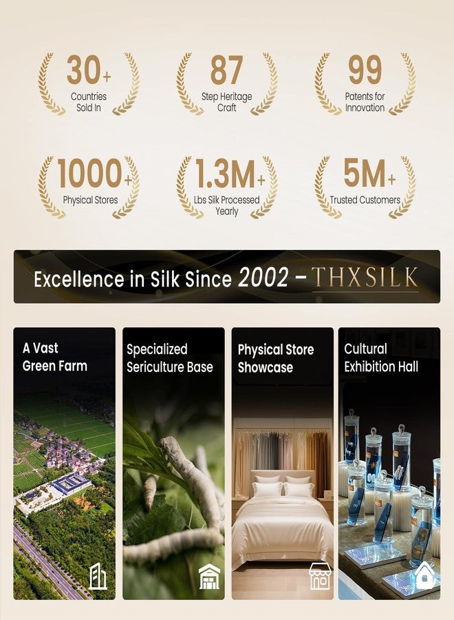 THXSILK Mulberry Silk Pillowcase Queen Size, Set of 2 Pillowcases, Pillow Cover with Hidden Zipper, Soft Smooth Cooling Pillowcases for Hair and Skin, Gift for Women Men, Mint Green - Image 5