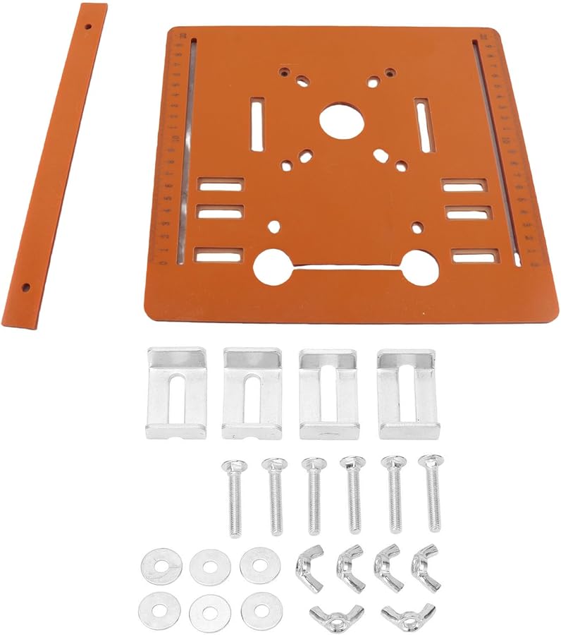 Woodworking Cutting Base Plate 28x25cm with Clear Scales for 90 and 45 Degree Cuts - Image 1