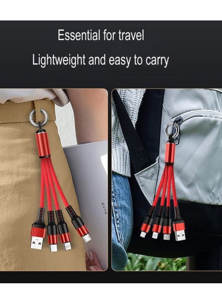 X-SCOOT - Keychain 3 in 1 Fast Charging Cable For Micro + Lightning + Type-C - Image 1