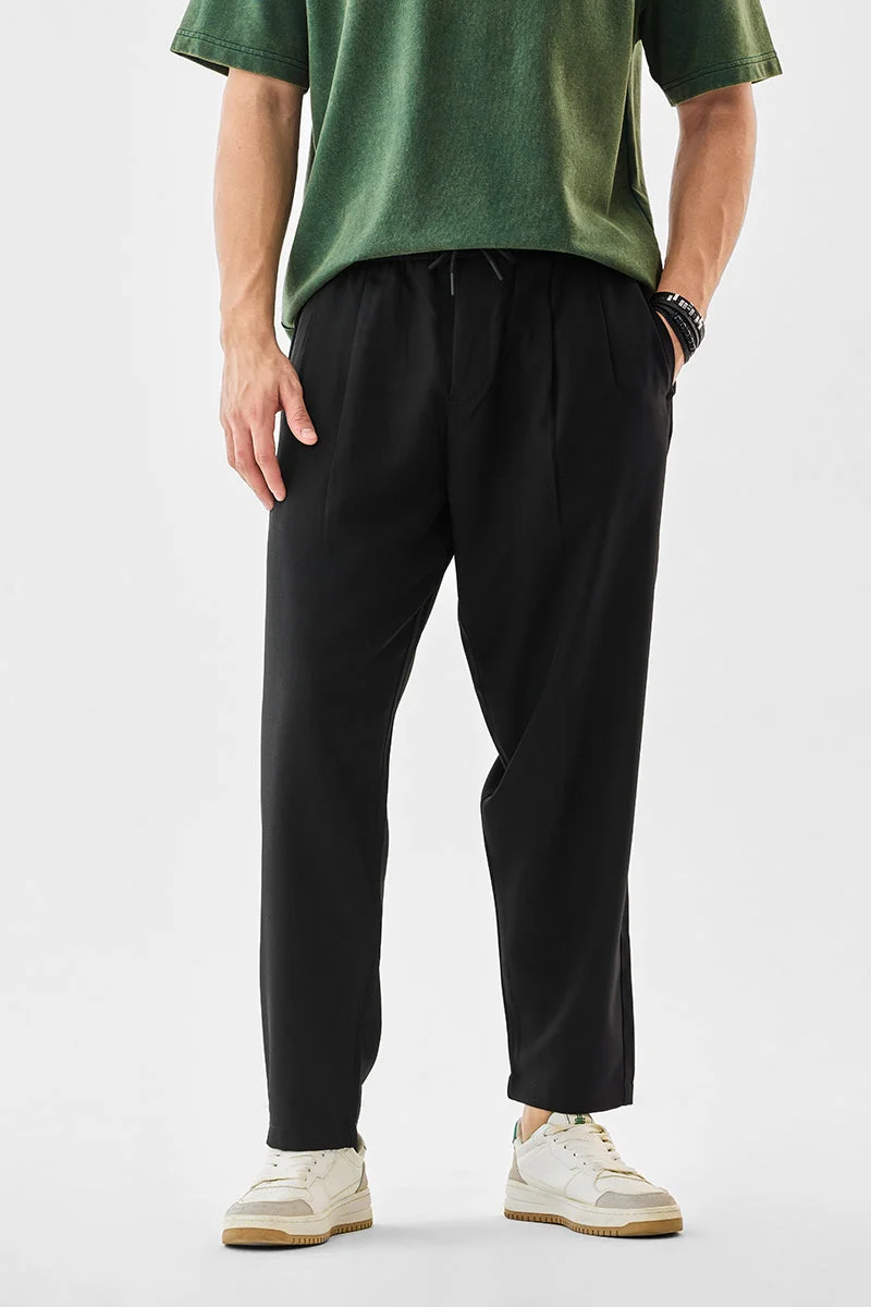 SNITCH Relaxed Fit Stretch DrawstringTrousers