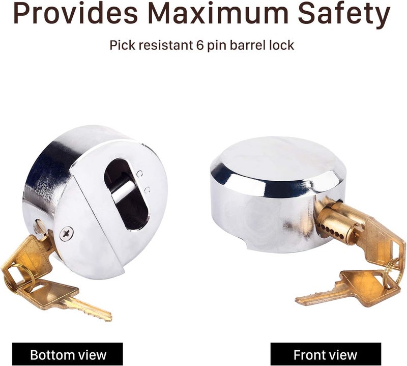 Liusin Hidden Shackle Van Door Lock - High Security Hasp Padlock Set - Image 5