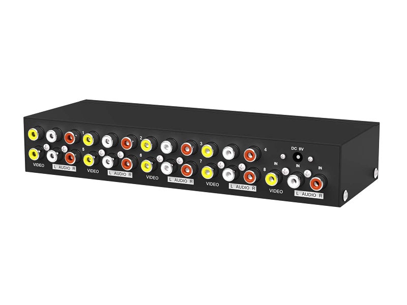 MT-VIKI 8 Way 3 RCA Splitter Composite Video Audio Distribution (1 in 8 Out) - Image 1
