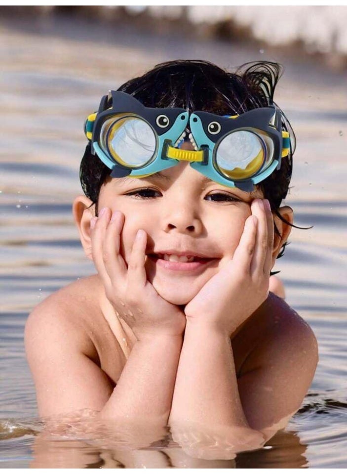 QSHOP QSHOP® Kids Swim Goggles with UV Protection, Anti-Fog, No Leak, Adjustable Strap, Flexible Nose Bridge Design - Kids Swim Goggles  - Image 3
