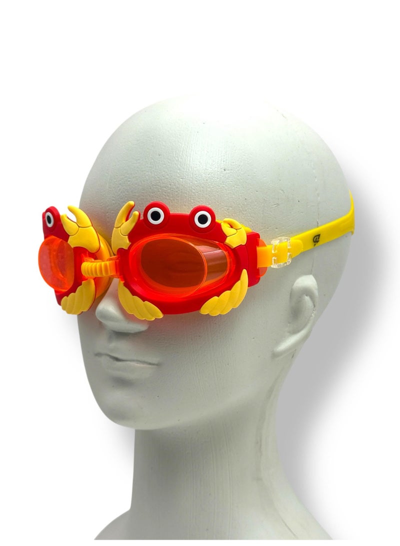 QSHOP QSHOP® Kids Swim Goggles with UV Protection, Anti-Fog, No Leak, Adjustable Strap, Flexible Nose Bridge Design - Kids Swim Goggles  - Image 1