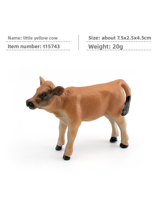 Cross-Border Simulated Wild Animal Black-Spotted Cow, Calf, Jersey Cow Model, Farm And Pasture Decorative Ornaments 