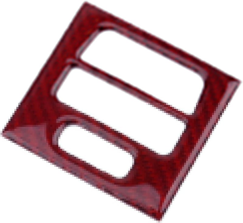 DEMULAX Red Carbon Fiber Air Conditioner Outlet Cover Trim - Image 3