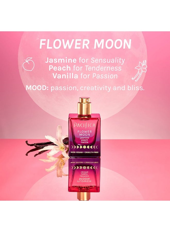 Pacifica Pacifica Beauty Flower Moon Spray Perfume, Fragrances, Passion, Euphoria, Jasmine, Peach, Vanilla, Musk, Spray Perfume, Clean Perfume, Parfum, Eau de Toilette, Vegan, 1 fl oz (1 Count)  - Image 2