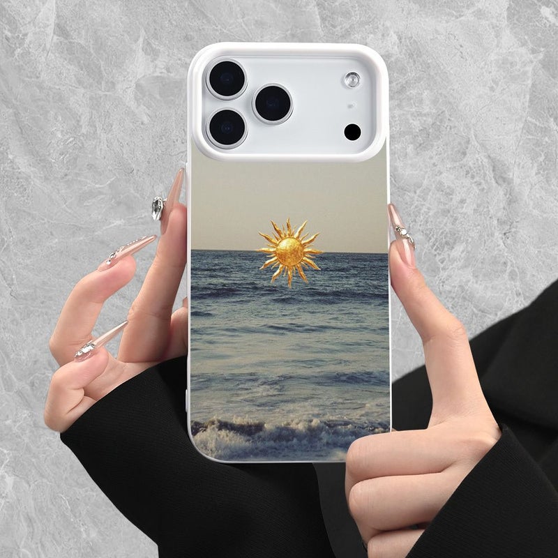 Phone Case For iPhone 11 Mixed Color 2 Seascape Sunrise Pattern 2D Printed Premium Elegant Design Durable Scratch Resistant Drop Proof - Image 1