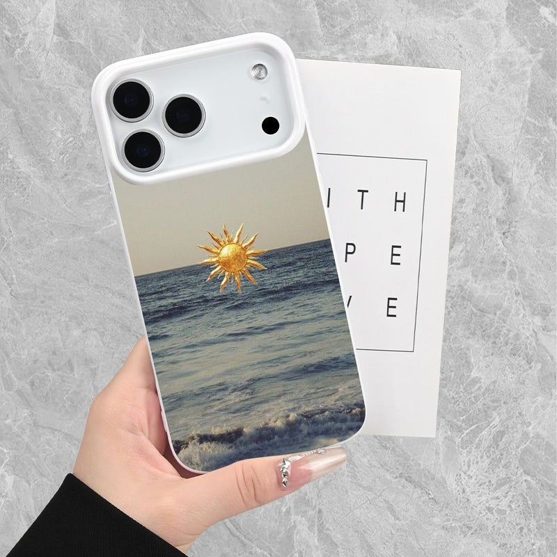Phone Case For iPhone 11 Mixed Color 2 Seascape Sunrise Pattern 2D Printed Premium Elegant Design Durable Scratch Resistant Drop Proof - Image 3