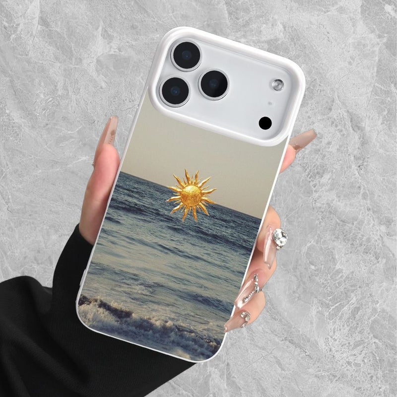 Phone Case For iPhone 11 Mixed Color 2 Seascape Sunrise Pattern 2D Printed Premium Elegant Design Durable Scratch Resistant Drop Proof - Image 2