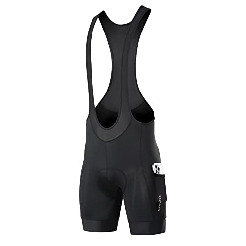 شورتات دراجات سانيتيك للرجال مع حمالات ملابس دراجات ضيقة مبطنة 4D لشورتات دراجات الطريق مع جيب