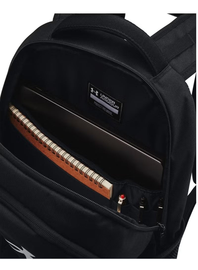 Under Armour Hustle 6.0 Unisex Backpack, (100) Black, Sports Backpack, Waterproof Bag, Short Trip Backpack, School Bag - Image 4