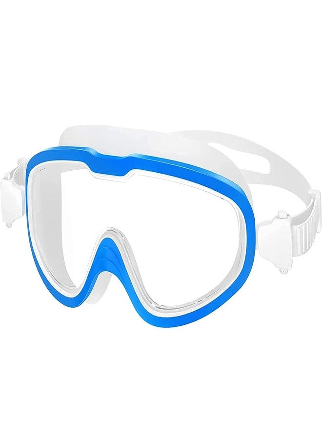 Ostin نظارات سباحة أوستين، نظارات سباحة بإطار كبير للبالغين، نظارات سباحة عالية الدقة مضادة للضباب، نظارات سباحة، حزام سيليكون مضاد للضباب، نظارات غطس محكمة الإغلاق (زجاج شفاف) - Image 1