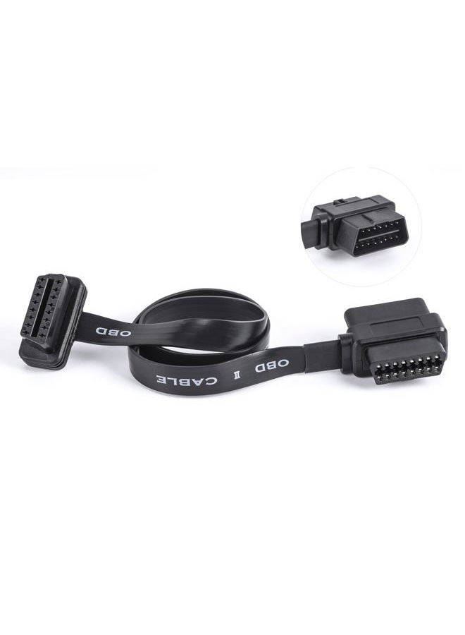 YPP OBD II Pass-Through J1962M/F to J1962F Ribbon Splitter Cable 1 Male to 2 Female - Image 1