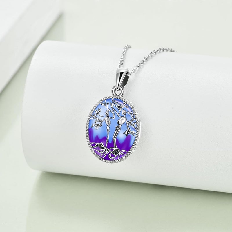 ONEFINITY Store Tree of Life Locket Necklace Sterling Silver Locket Necklace That Holds Pictures Tree of Life Locket Pendant for Women Wife Girlfriend - Image 3