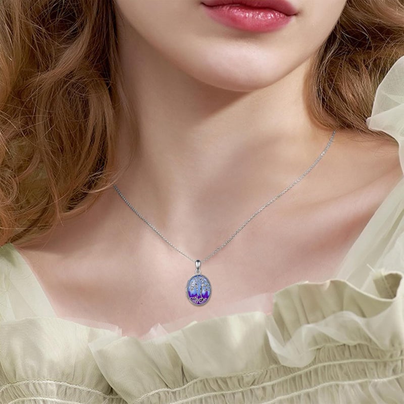 ONEFINITY Store Tree of Life Locket Necklace Sterling Silver Locket Necklace That Holds Pictures Tree of Life Locket Pendant for Women Wife Girlfriend - Image 2