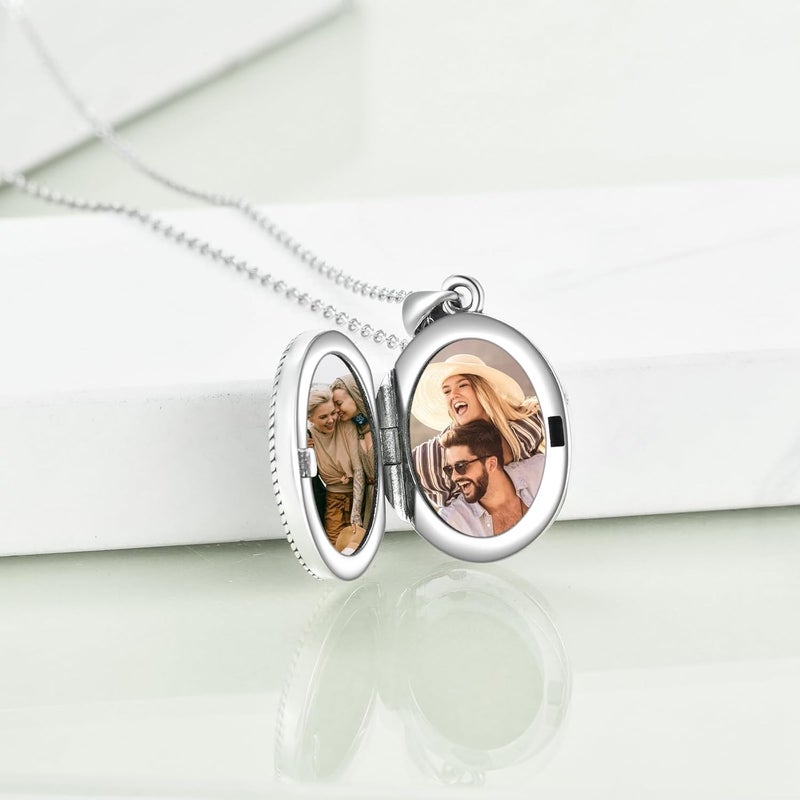 ONEFINITY Store Tree of Life Locket Necklace Sterling Silver Locket Necklace That Holds Pictures Tree of Life Locket Pendant for Women Wife Girlfriend - Image 4