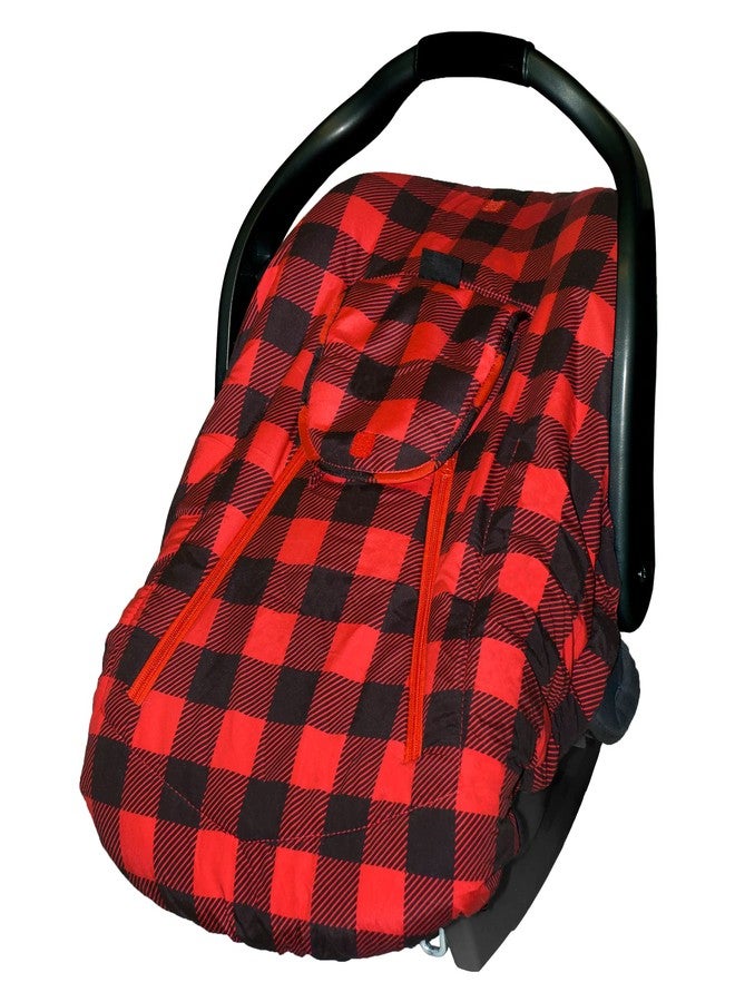 Jolly Jumper Arctic Sneak-A-Peek - Red/Black Plaid - Image 3
