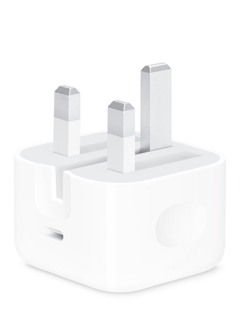 Apple 20W USB-C Power Adapter (MHJF3B) – Fast Charging Wall Charger, UK 3-Pin Plug - Image 2