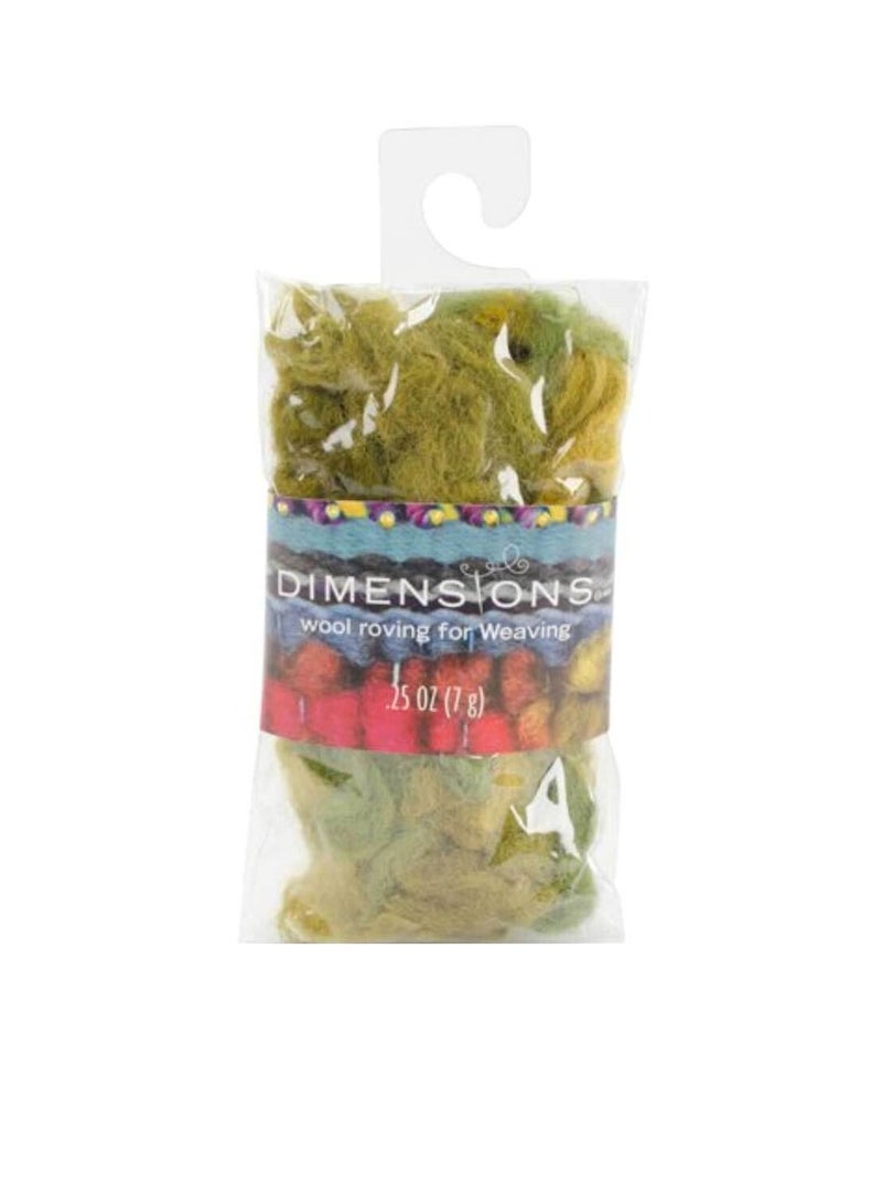 Dimensions Olive Curly Roving For Weaving 7g - Image 2