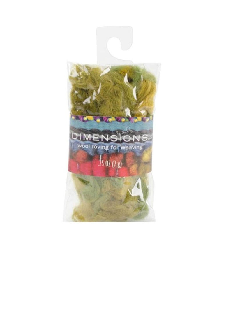 Dimensions Olive Curly Roving For Weaving 7g - Image 1