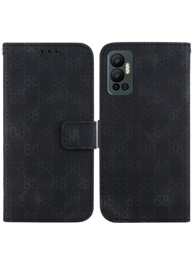 S-TOP Case For Infinix Hot 12 Double 8-shaped Embossed Leather Phone Case - Image 1