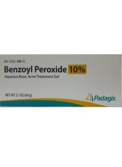 PERRIGO 10% Benzoyl Peroxide Acne Treatment Gel 2.1 oz, 60g  - Image 1