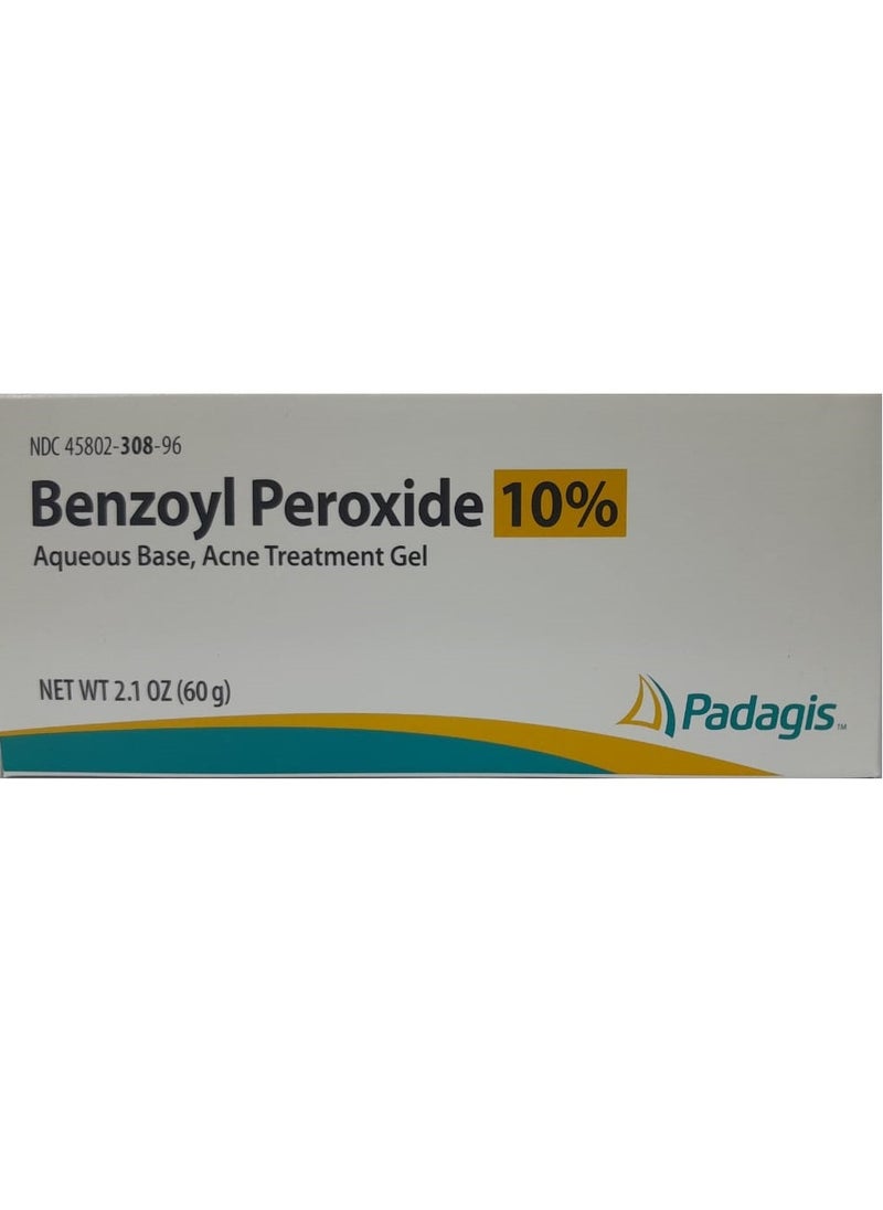 PERRIGO 10% Benzoyl Peroxide Acne Treatment Gel 2.1 oz, 60g  - Image 1