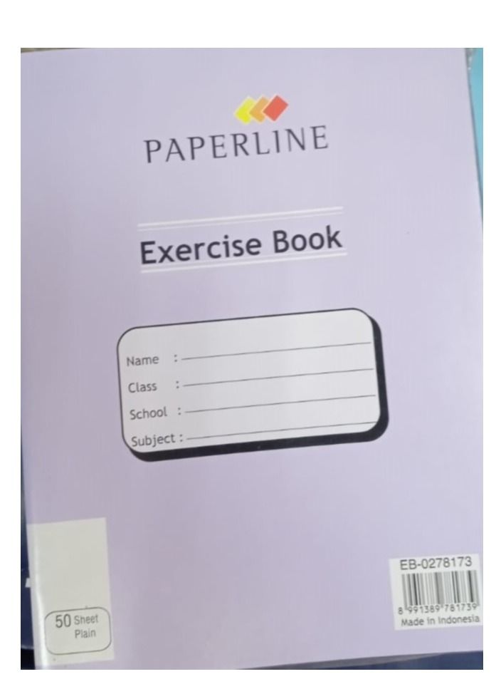 paperline دفتر تمارين عادي 50 ورقة - Image 1