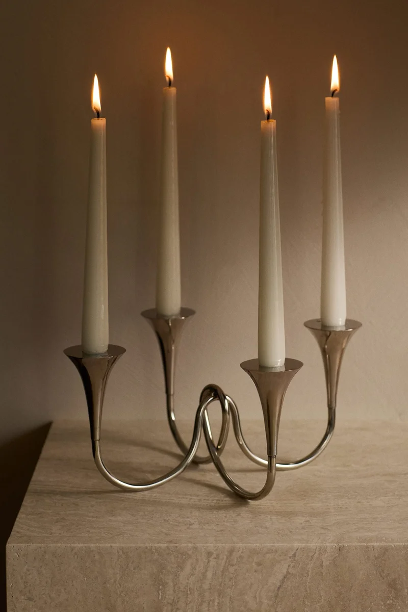 اتش اند ام شمعدان معدني