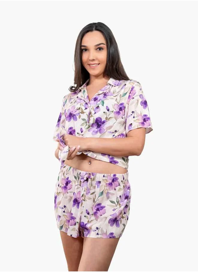 Aadaraya Ss Classic Short Pj Set For Female
