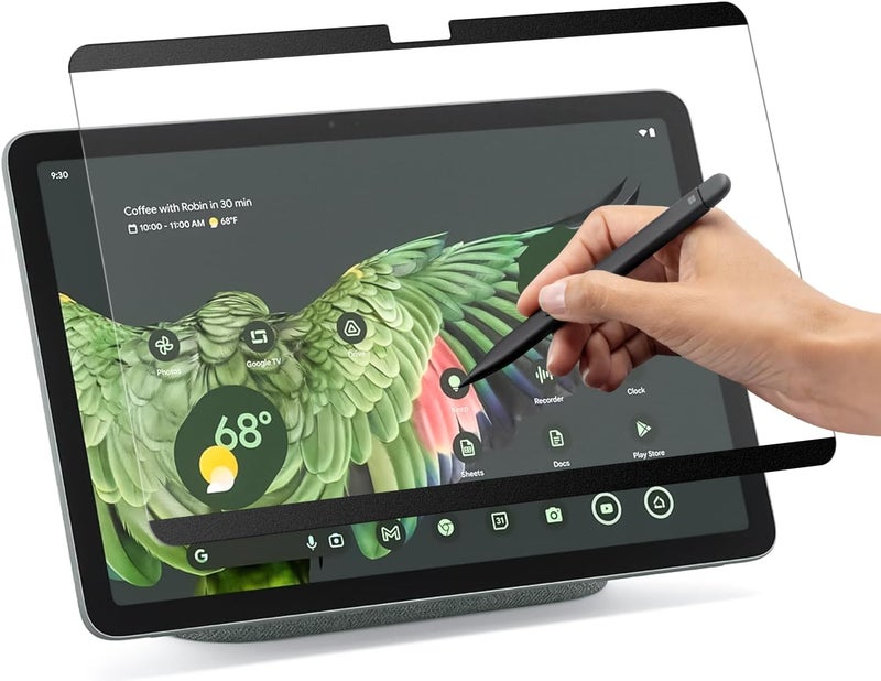 pys Magnetic Paper-Feel Screen Protector for Google Pixel Tablet 11 Inch (2023), Detachable and Reusable, Draw and Write Like on Paper, Case Friendly, Anti-Glare Matte Finish - Image 1