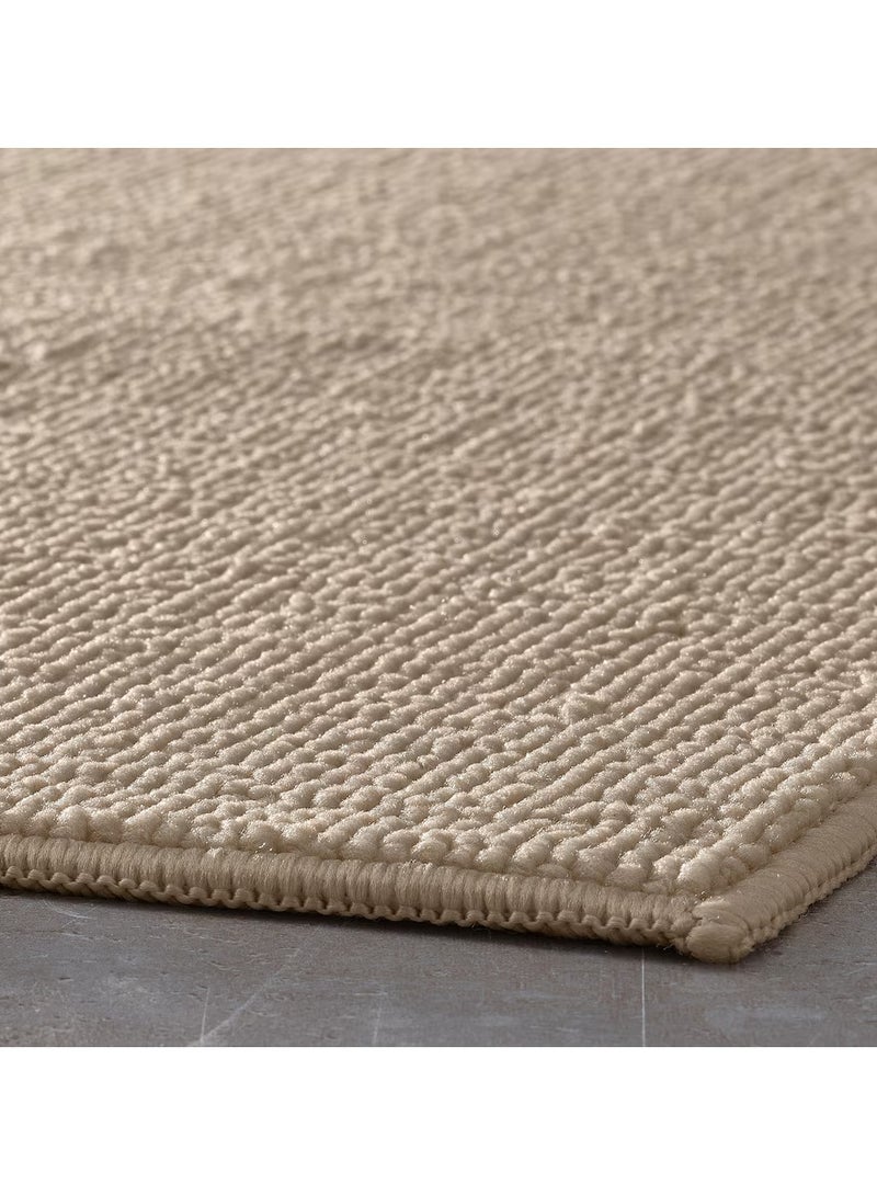 Selecto Hub Bath Mat Quick-Drying, 100% Polyester and Latex Backing Beige, 40 x 60 cm - Image 3