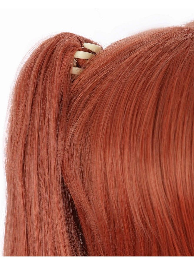 Miccostumes Women'S Anime Cosplay Wig Clip On Ponytail (Red) - Image 5