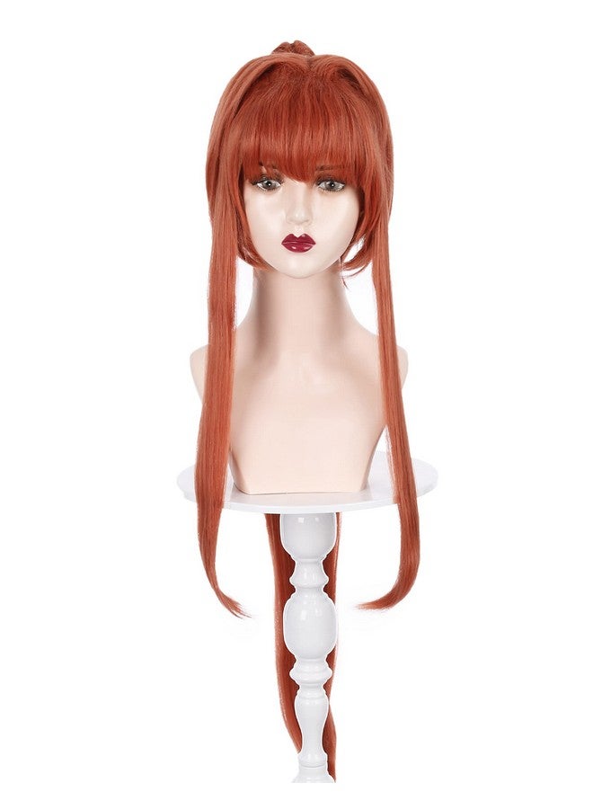 Miccostumes Women'S Anime Cosplay Wig Clip On Ponytail (Red) - Image 3