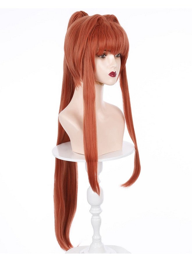 Miccostumes Women'S Anime Cosplay Wig Clip On Ponytail (Red) - Image 2