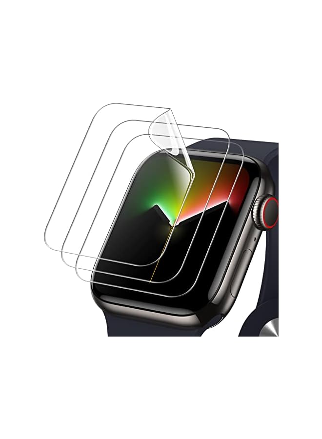 JETech Screen Protector for Watch Series 9/8/7 45mm, Flexible TPU Film, Anti-Scratch HD Clear, 3-Pack - Image 1