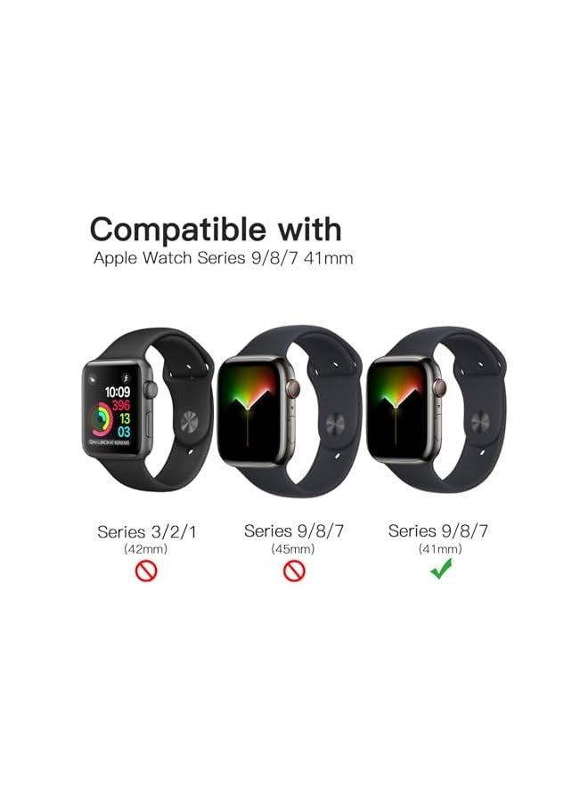 JETech Screen Protector for Watch Series 9/8/7 45mm, Flexible TPU Film, Anti-Scratch HD Clear, 3-Pack - Image 2