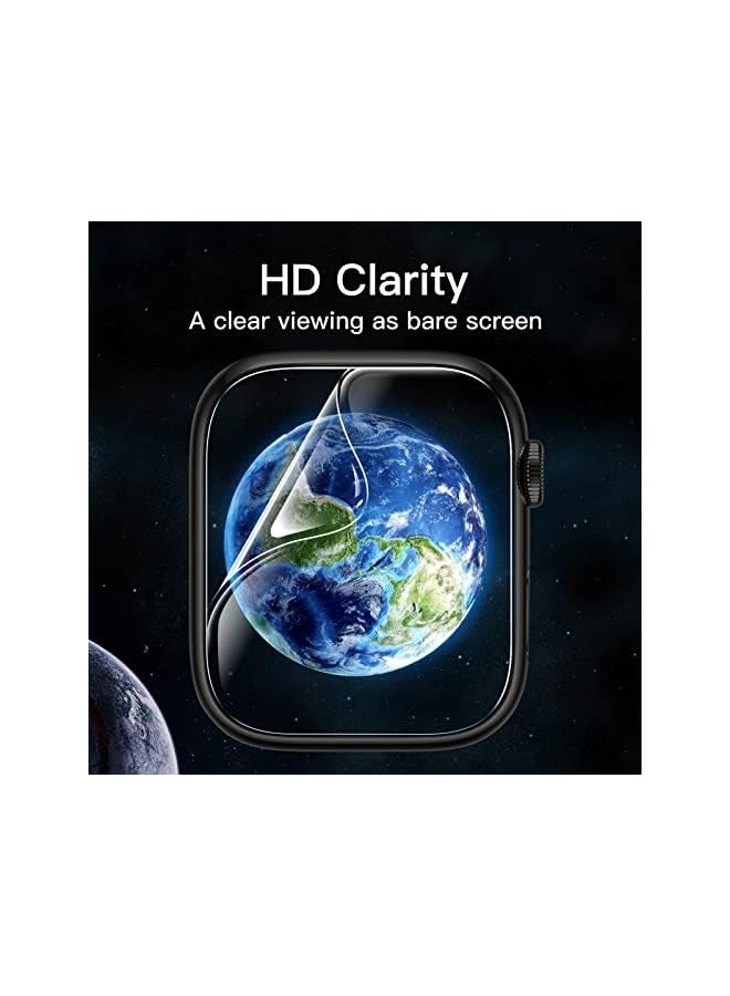 JETech Screen Protector for Watch Series 9/8/7 45mm, Flexible TPU Film, Anti-Scratch HD Clear, 3-Pack - Image 3