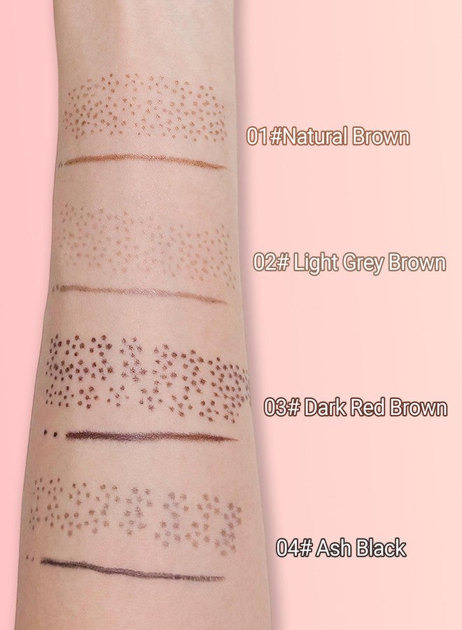 إريندي قلم إريندي 2 في 1 مزدوج الأطراف لرسم النمش وختم النمش، طقم مكياج مقاوم للماء مع طرف منحني دقيق لرسم نمش طبيعي ونابض بالحياة، قلم رسم نمش مزيف سريع الجفاف يدوم طويلاً ومقاوم للتلطخ، 03 - Image 4