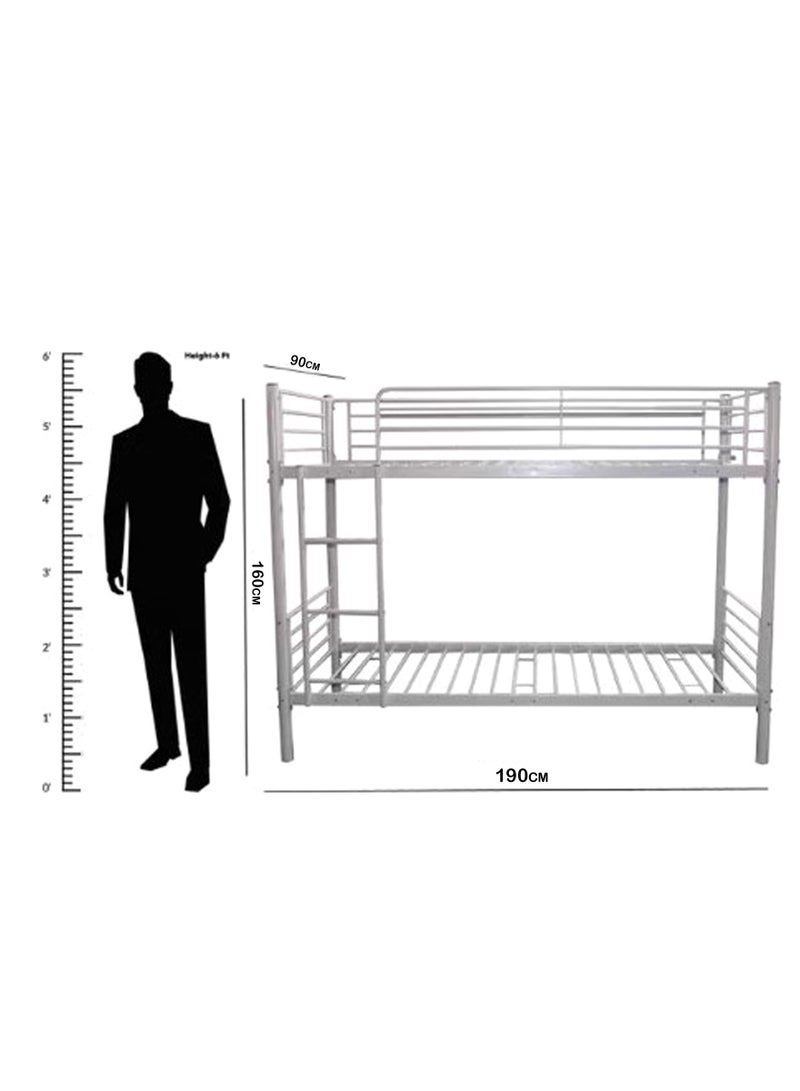 Living سرير بطابقين فردي فانيليا أبيض 190*90*160 سم. - Image 3