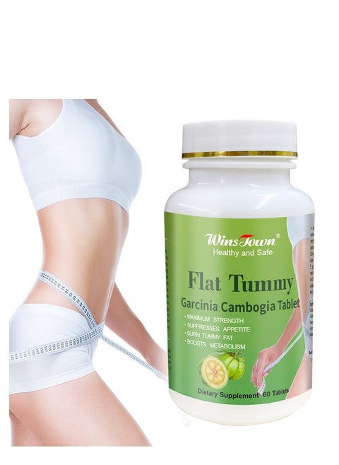 Slim Flat Tummy Tablets,Detox Tummy Flat Tummy Garcinia Cambogia Tablets, Weight Loss Slimming, Slimming Diet Digestion and Metabolism,60 tablets