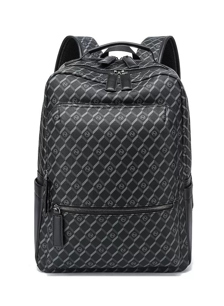 TOVELE5 TOVELE 5 Stylish Multi-Pocket Business Leather Large Capacity Backpack - Image 1