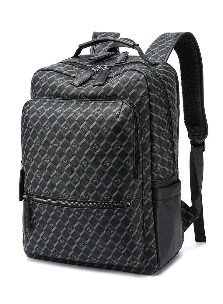 TOVELE5 TOVELE 5 Stylish Multi-Pocket Business Leather Large Capacity Backpack - Image 2
