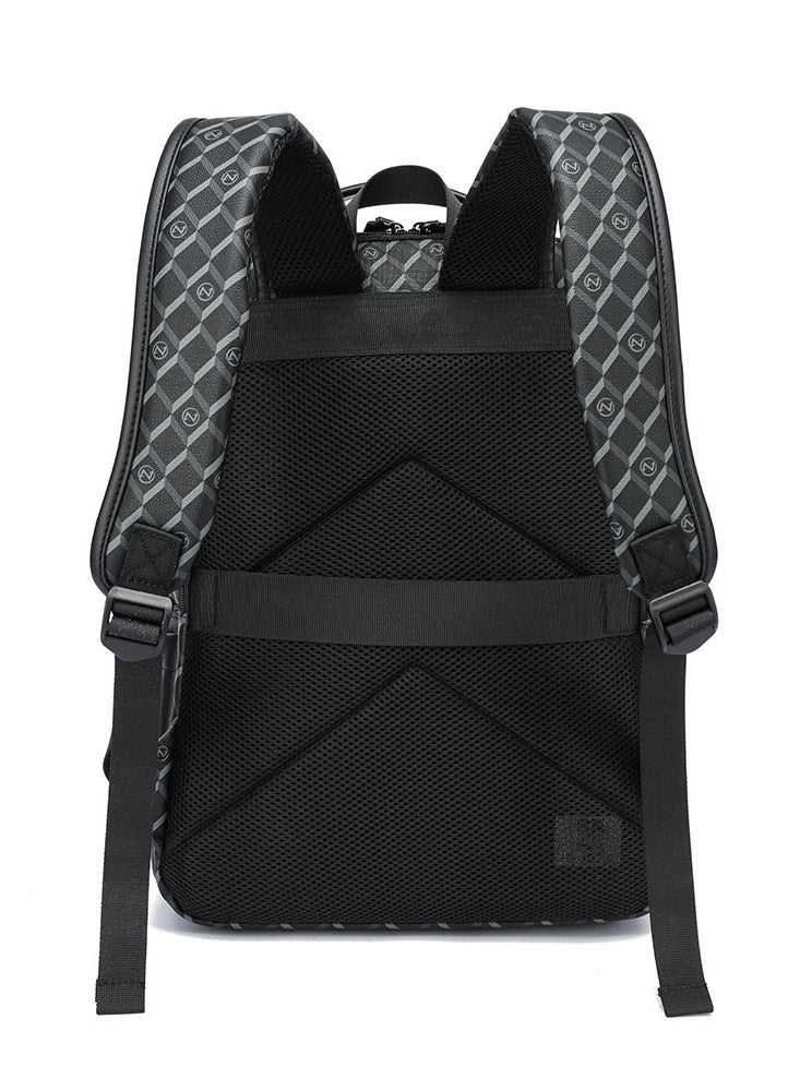 TOVELE5 TOVELE 5 Stylish Multi-Pocket Business Leather Large Capacity Backpack - Image 3