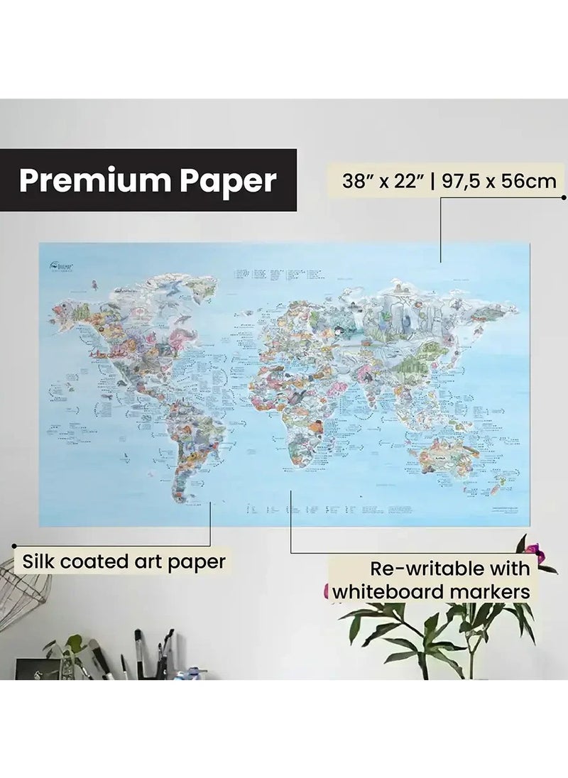 Awesome Maps Awesome Maps - Dive Map Poster - 97.5x56cm  - Image 1